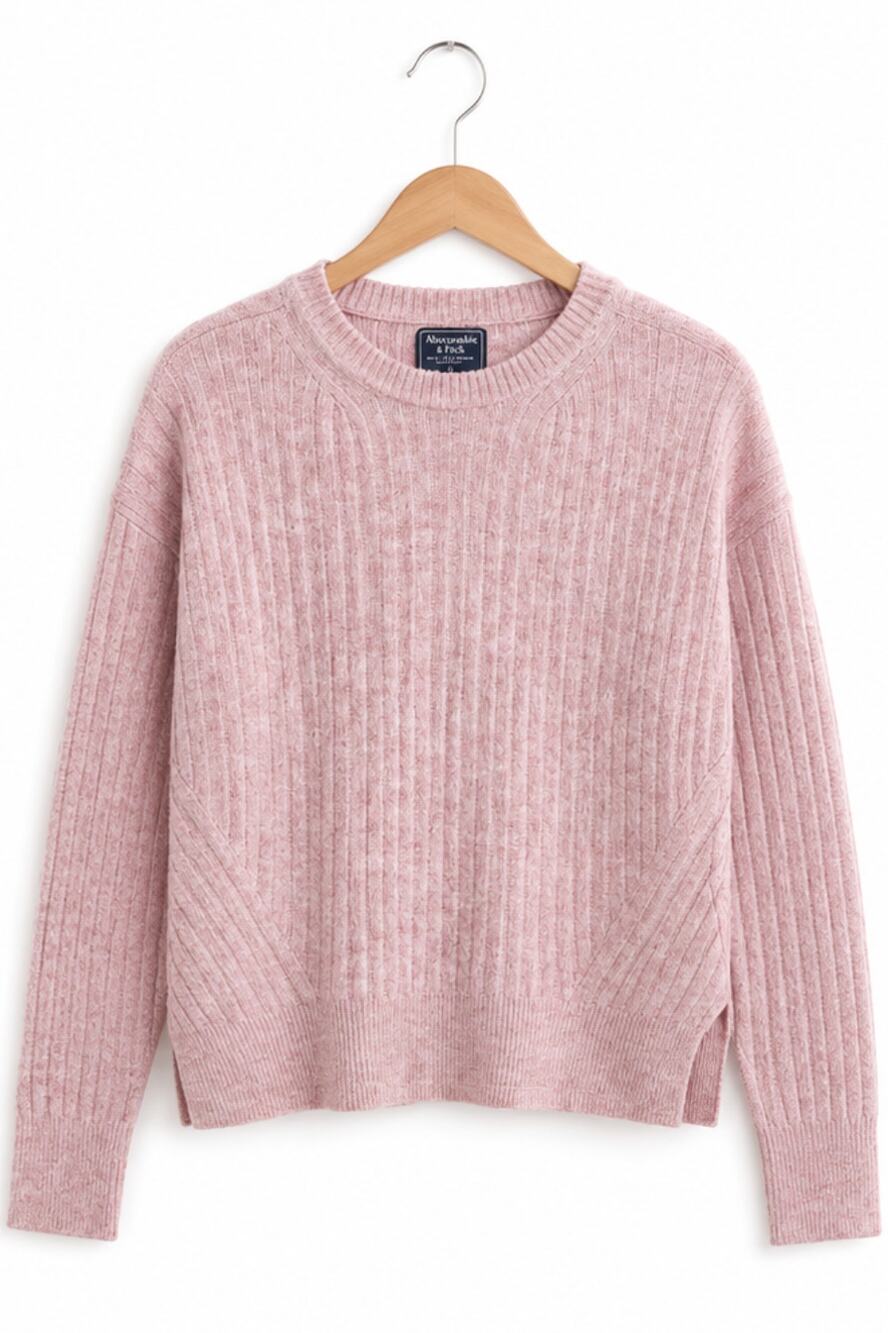 Abercrombie & Fitch Ribbed Knit Crew Sweater Size Small
